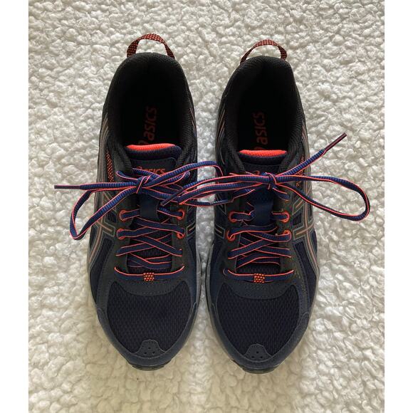 NWT Asics Gel-Venture 6 women's sneakers indigo blue/black/coral, size 8 - Picture 1 of 11